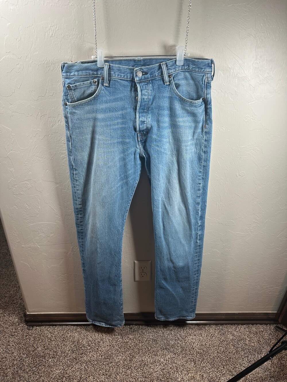 Levi's Light Blue Denim Jeans Made in Mexico Classic Five Pocket